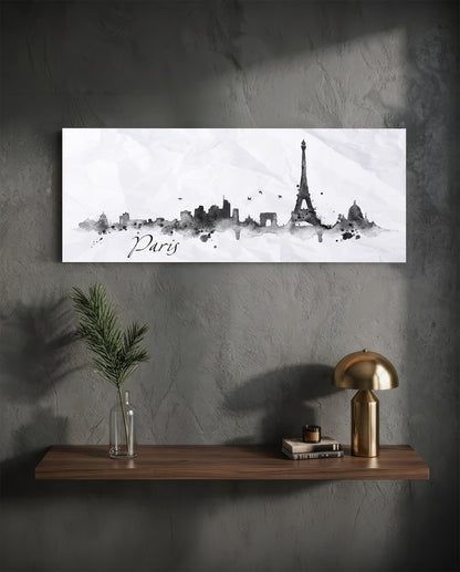Paris Glass Wall Art (36"x14")