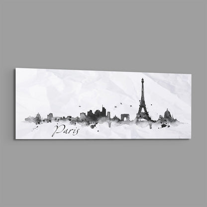 Paris Glass Wall Art (36"x14")