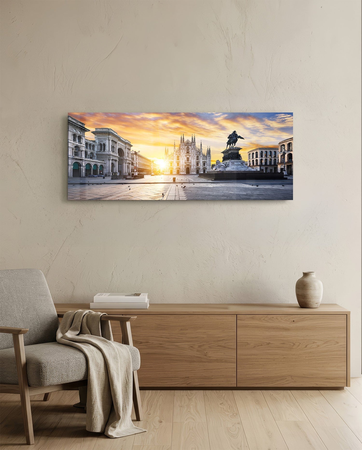 Medieval Glass Wall Art (36"x14")