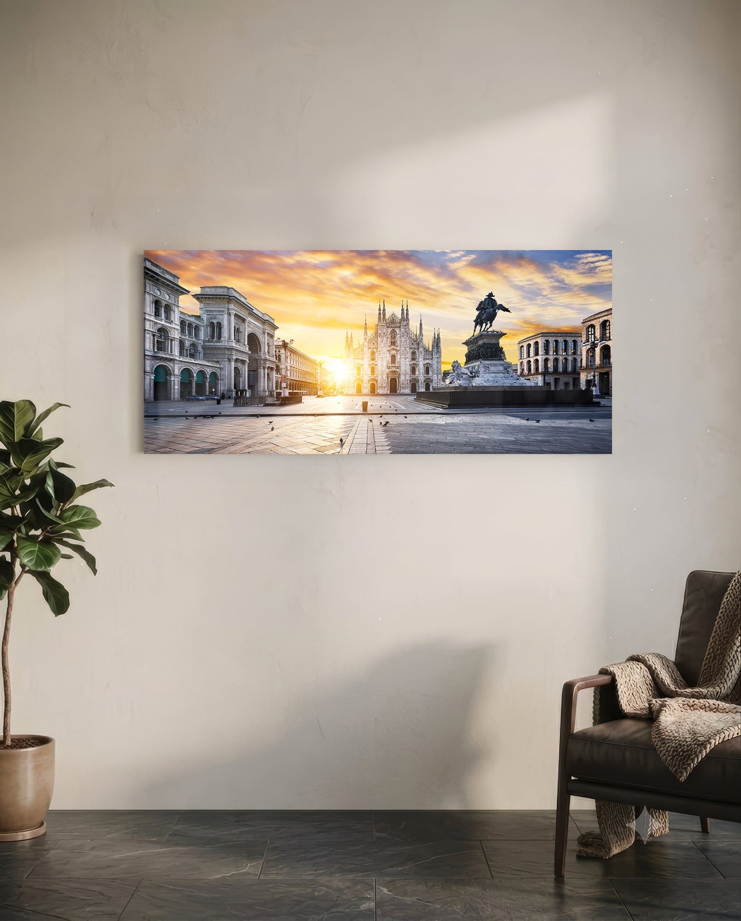 Medieval Glass Wall Art (36"x14")