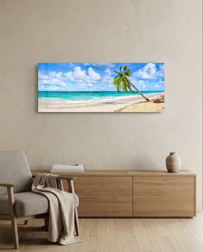Palm Tree Glass Wall Art (36"x14")
