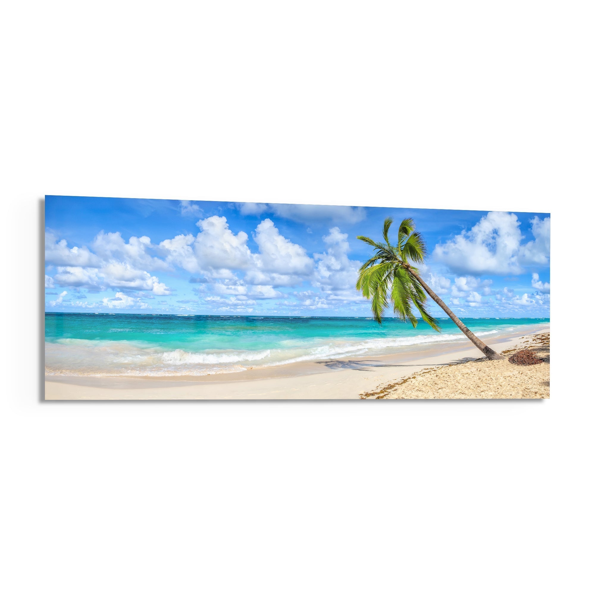 Palm Tree Glass Wall Art (36"x14")