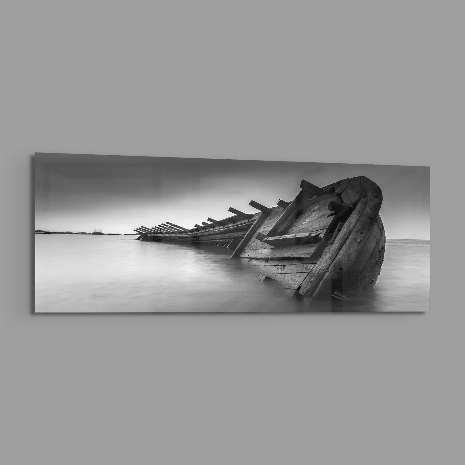 Shipwreck Glass Wall Art (36"x14")