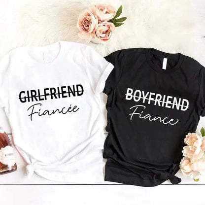 Boyfriend &amp; Girlfriend Couples Tee