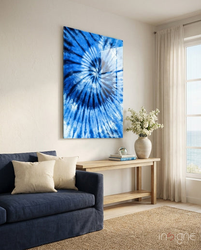 Blue Mosaic Glass Wall Art