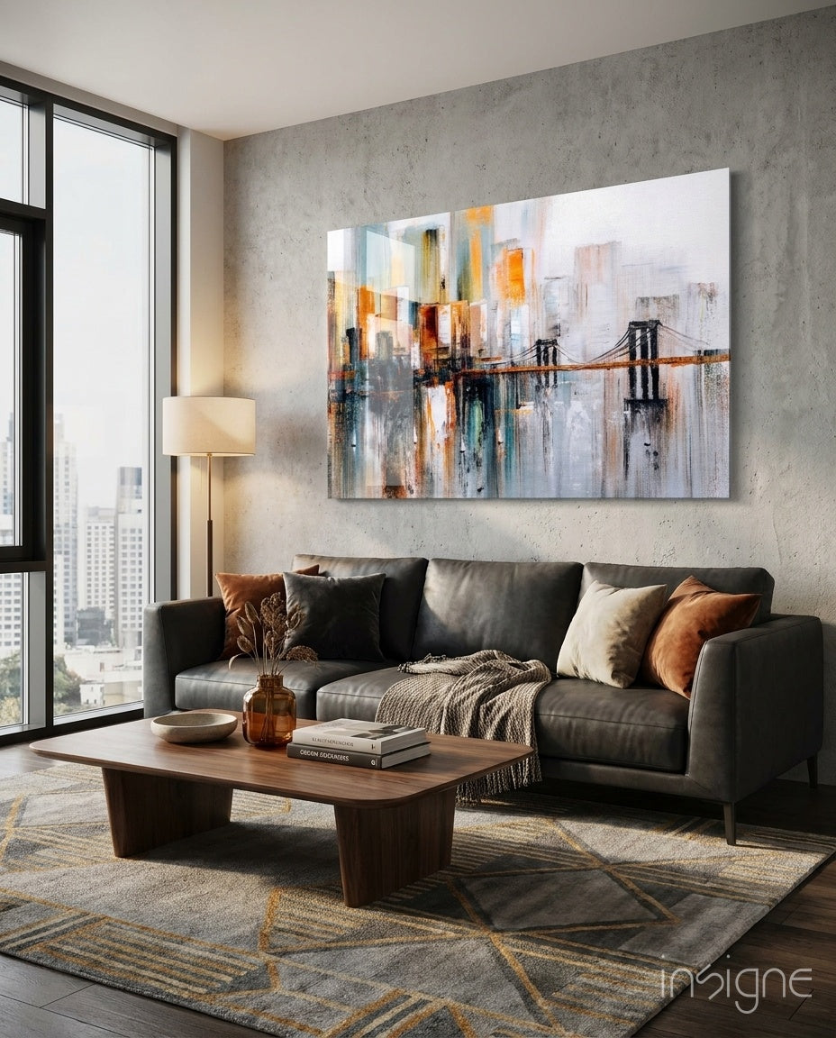 Ghost TownGlass Wall Art