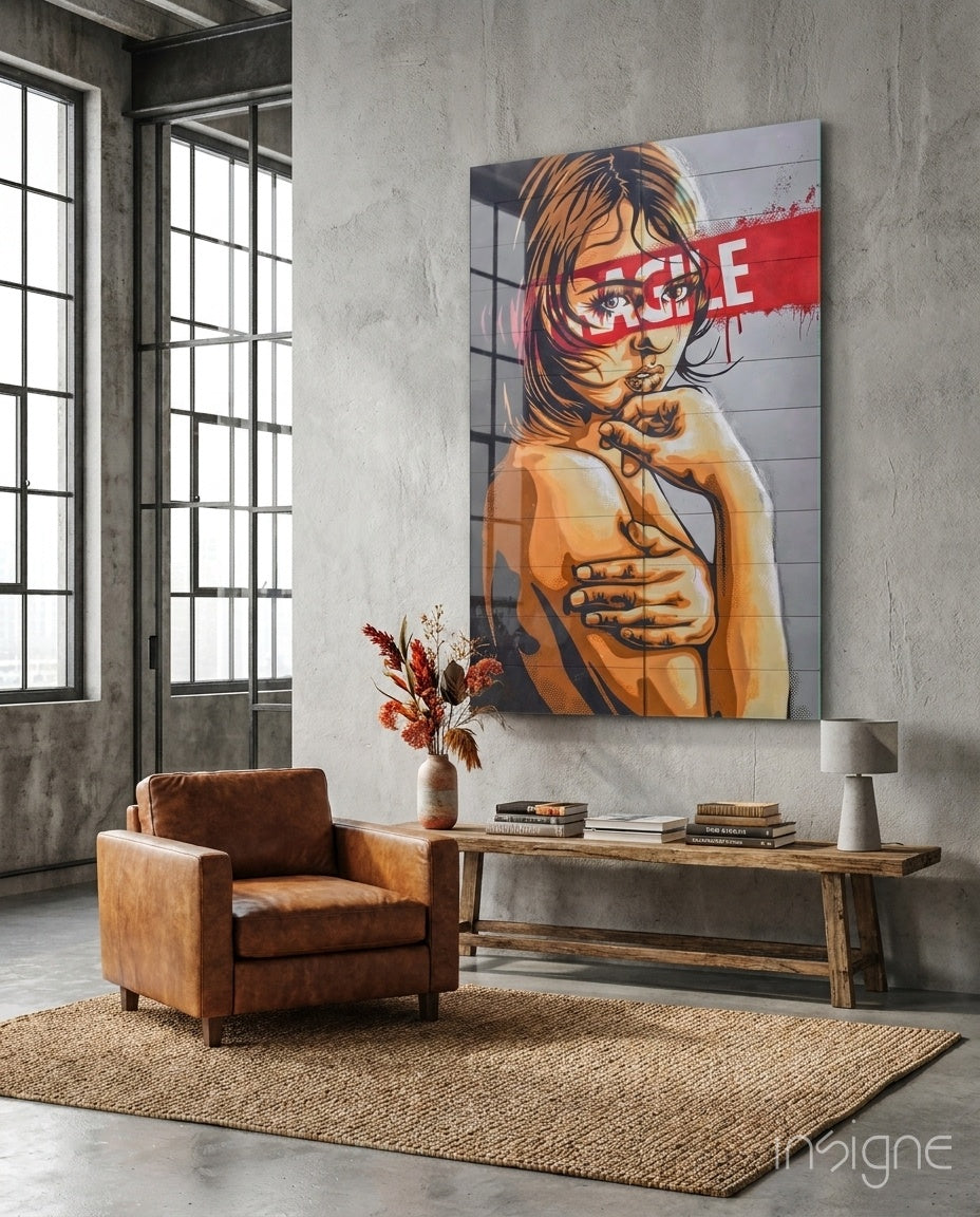 Label Glass Wall Art
