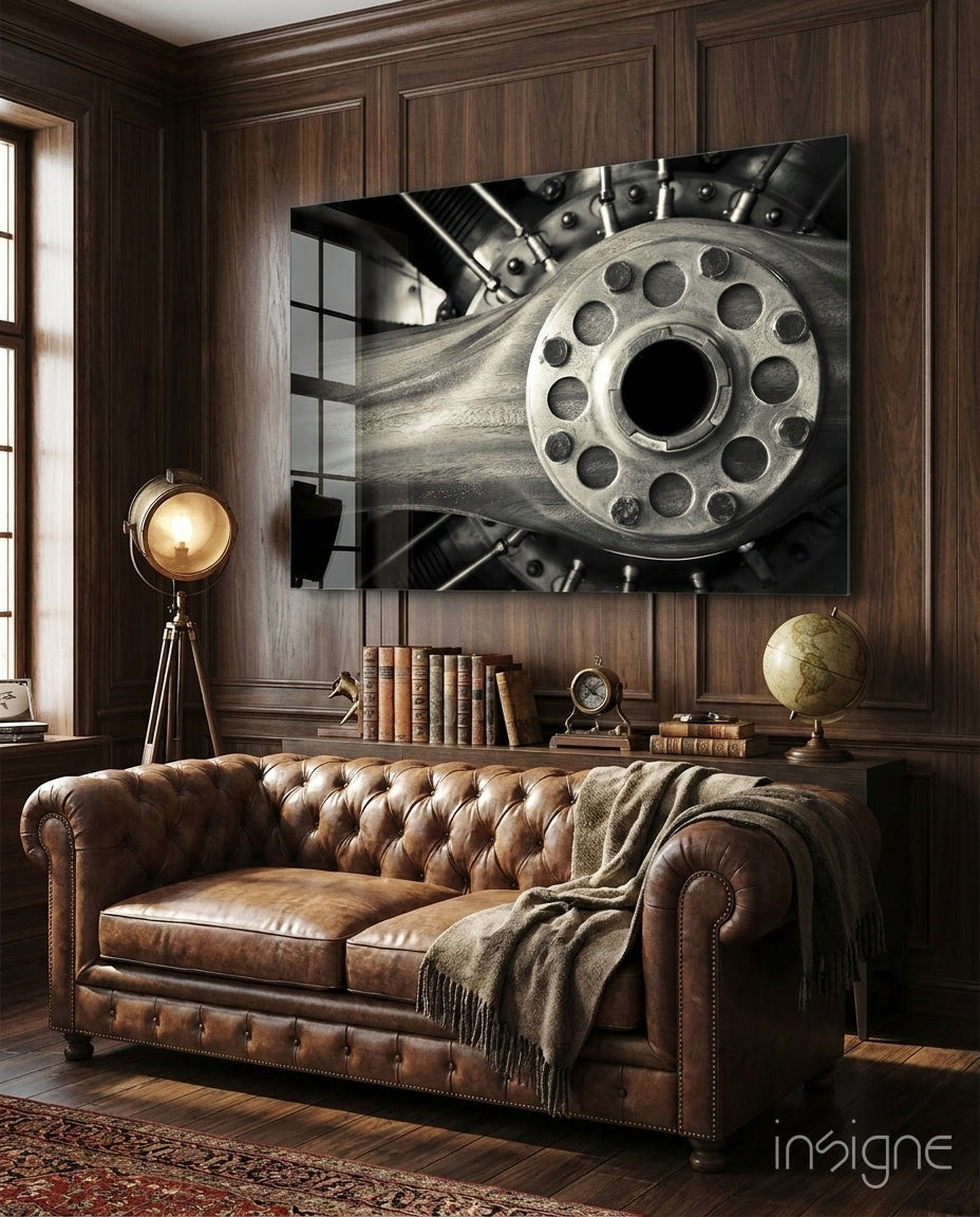 Wheel Glass Wall Art