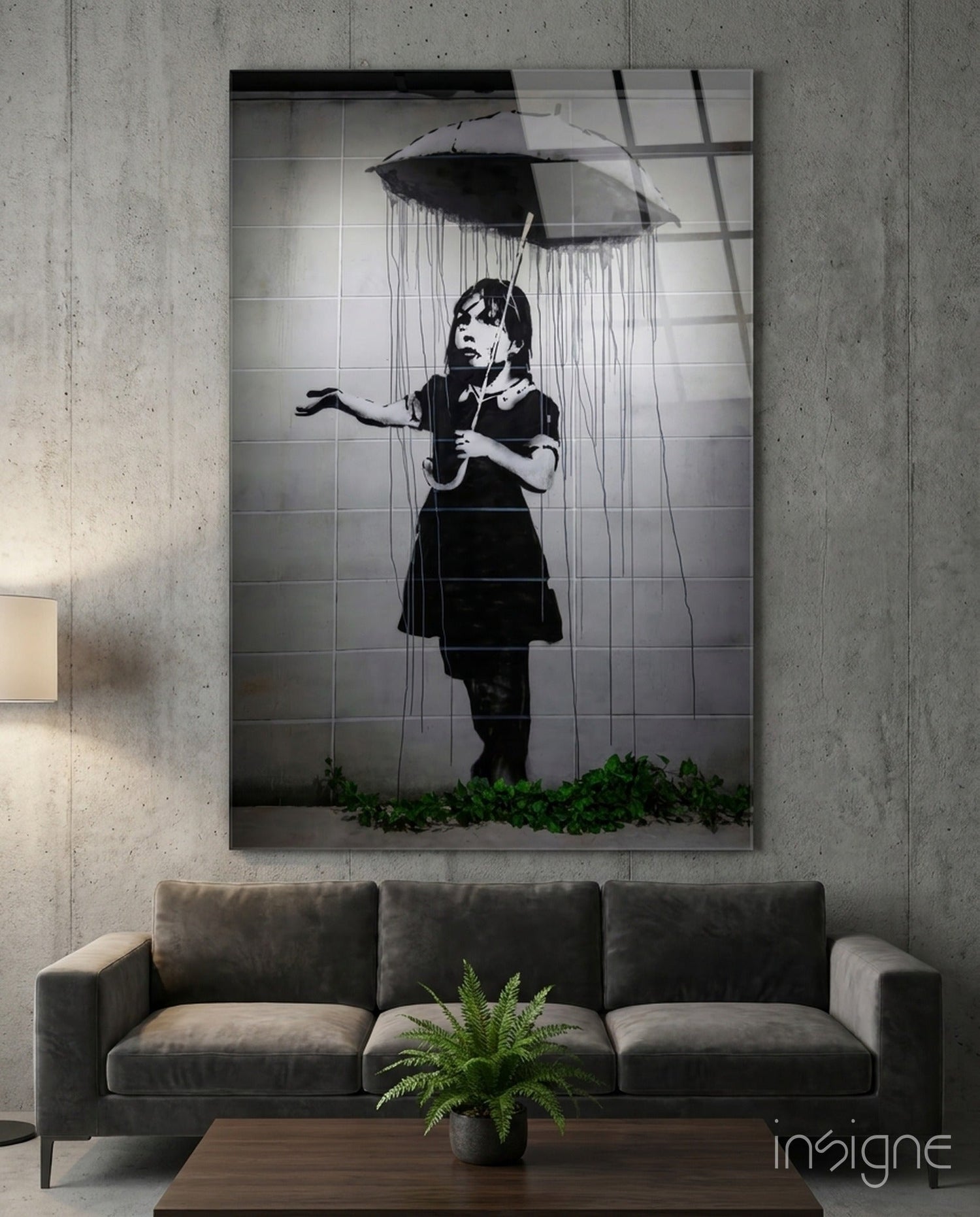 Escape from the Rain Glass Art