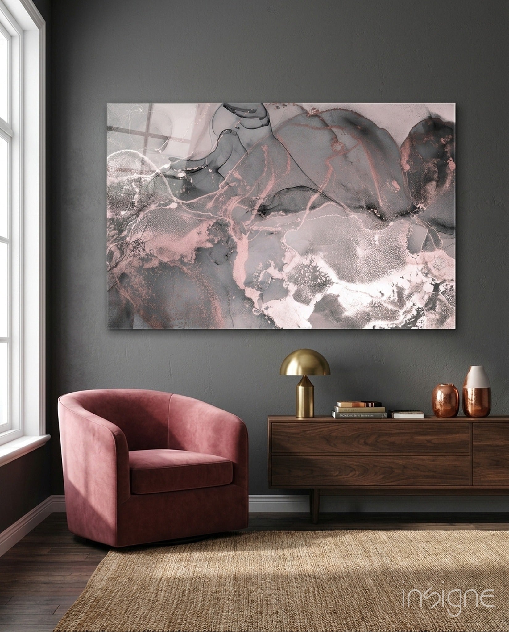Sweet Pink Glass Art