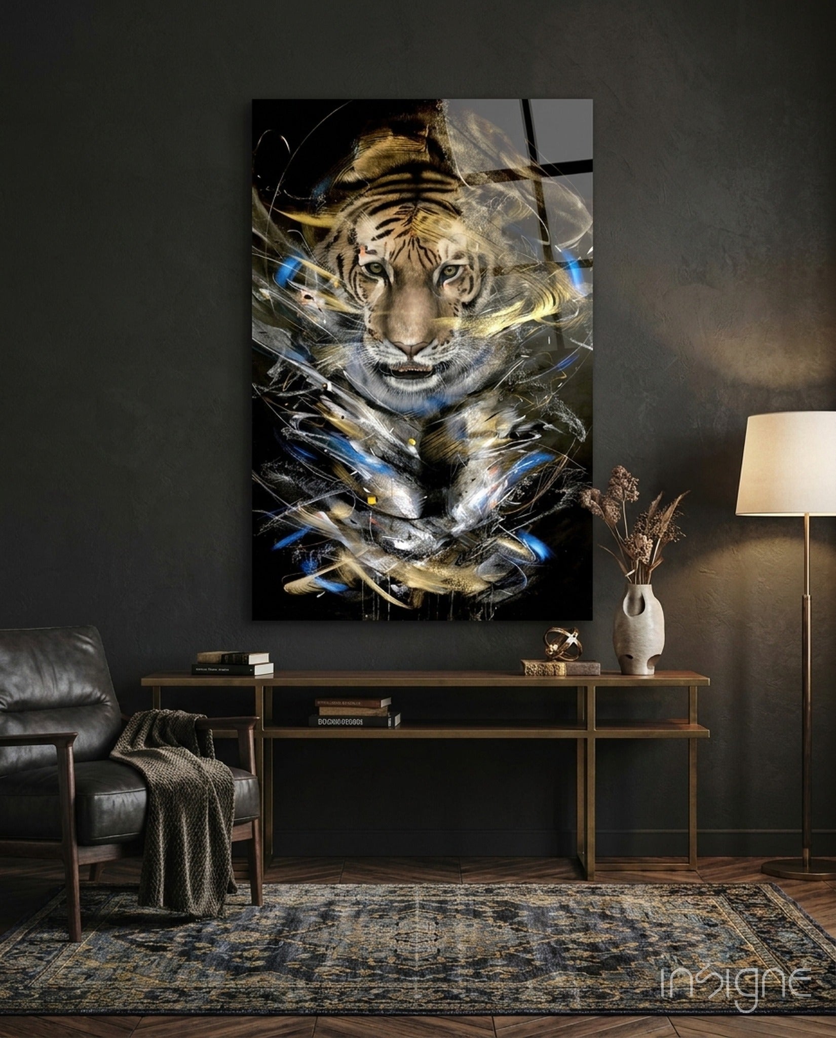 Tiger Glass Art