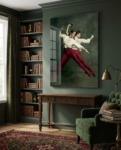 Fencing Glass Wall Art