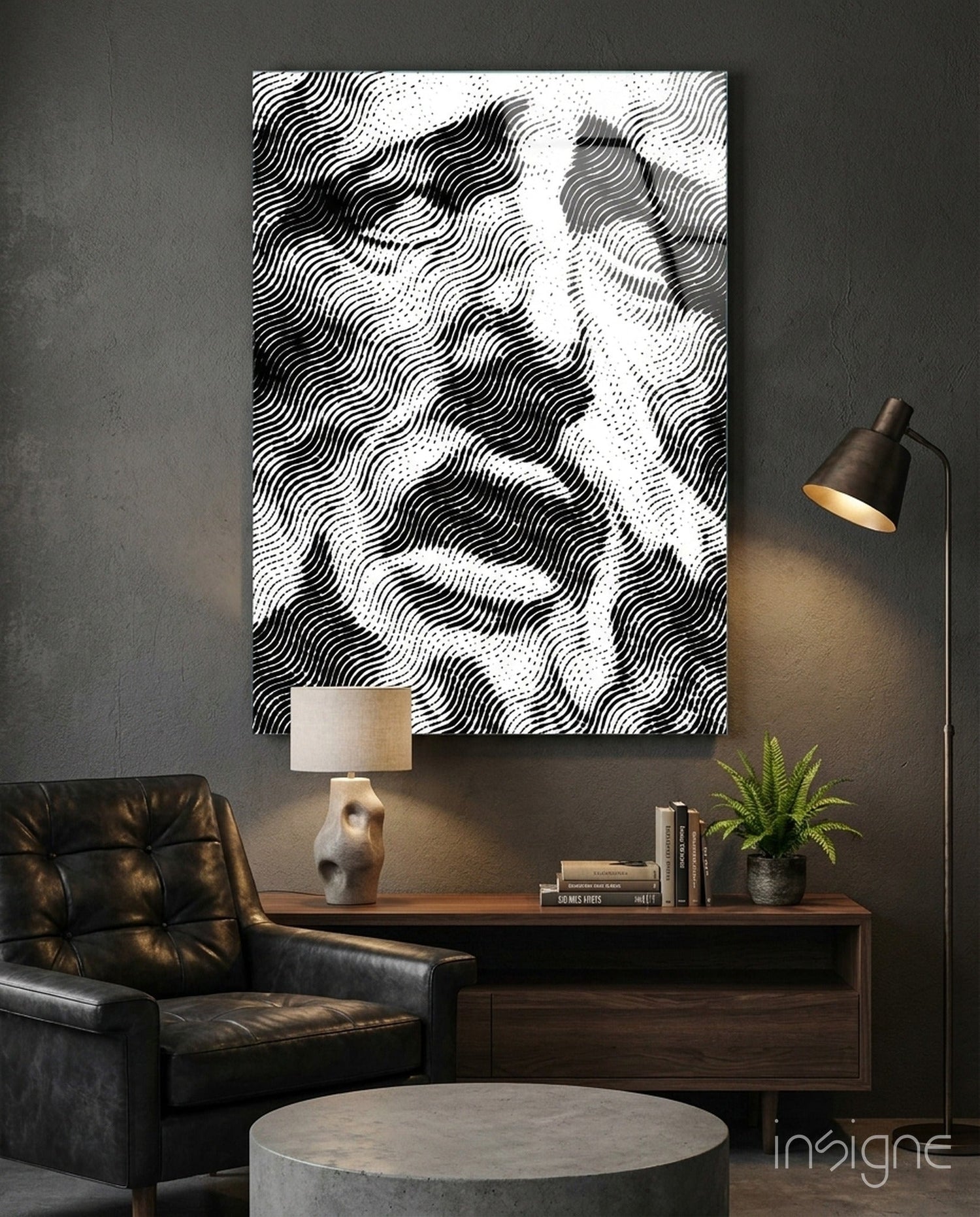Melting Mind Glass Wall Art