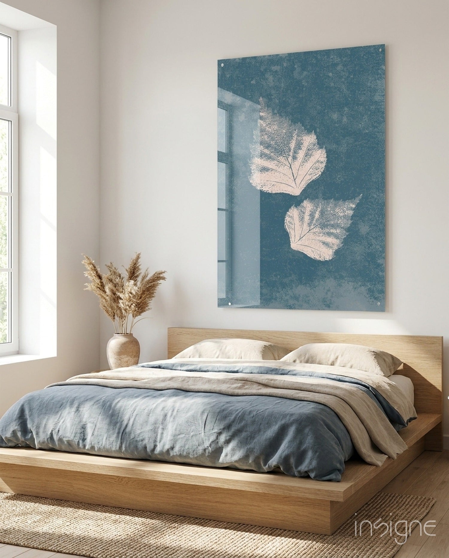 Falling Leaves Glass Wall Art