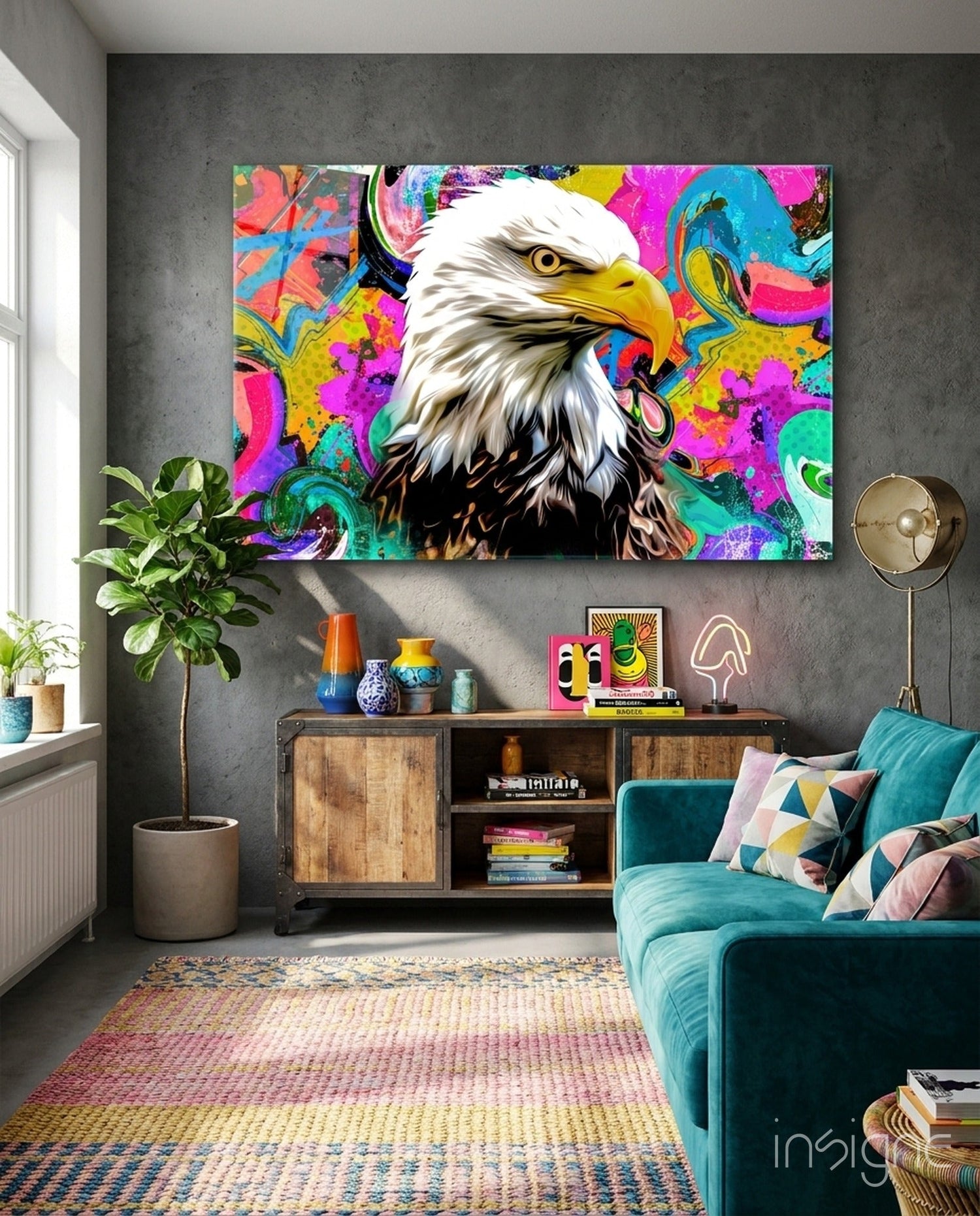Eagle Eye Glass Wall Art