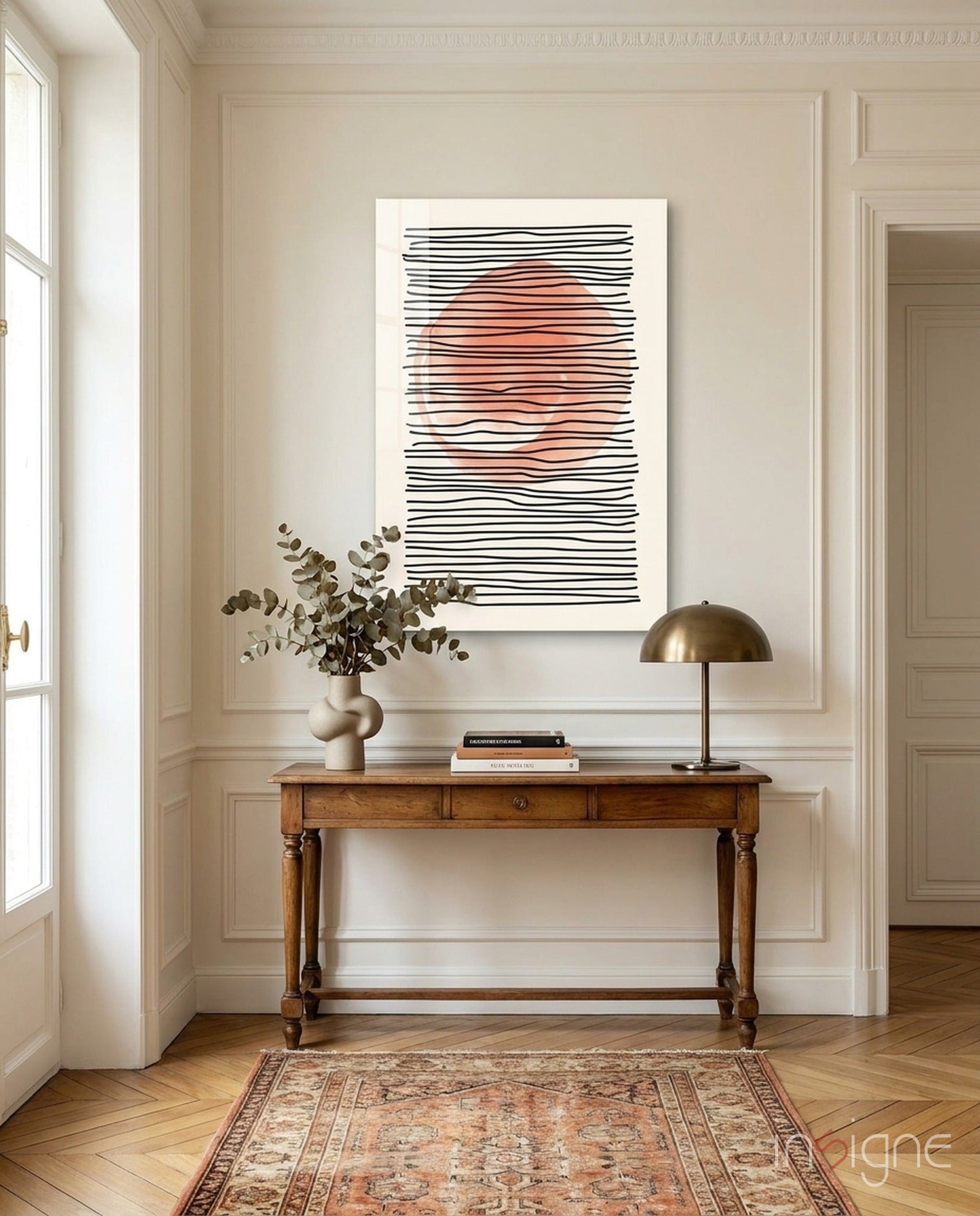 Abstract Sunset Glass Wall Art