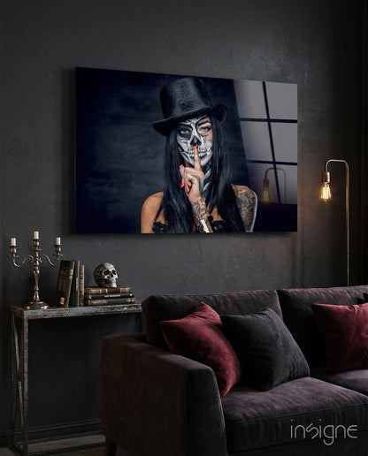 Sssh  Glass Wall Art