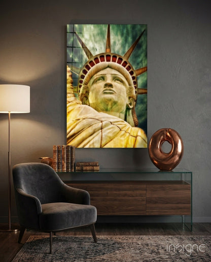 The Statue of Liberty Glass Wall Art