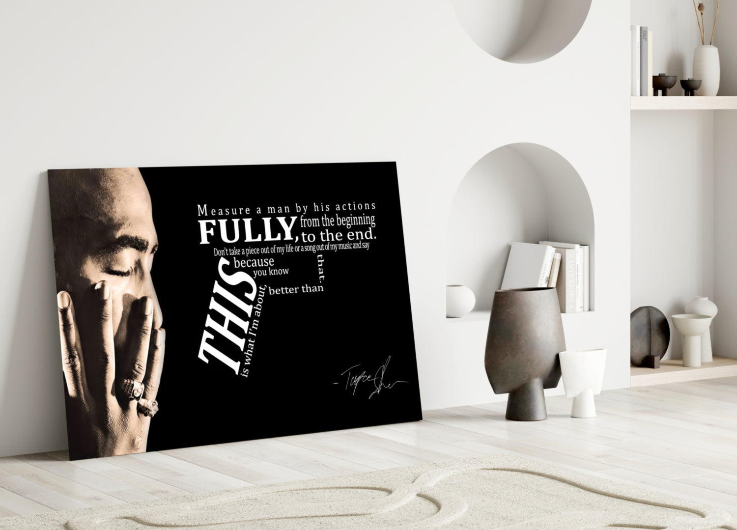 West Coast Rap Icon Glass Wall Art