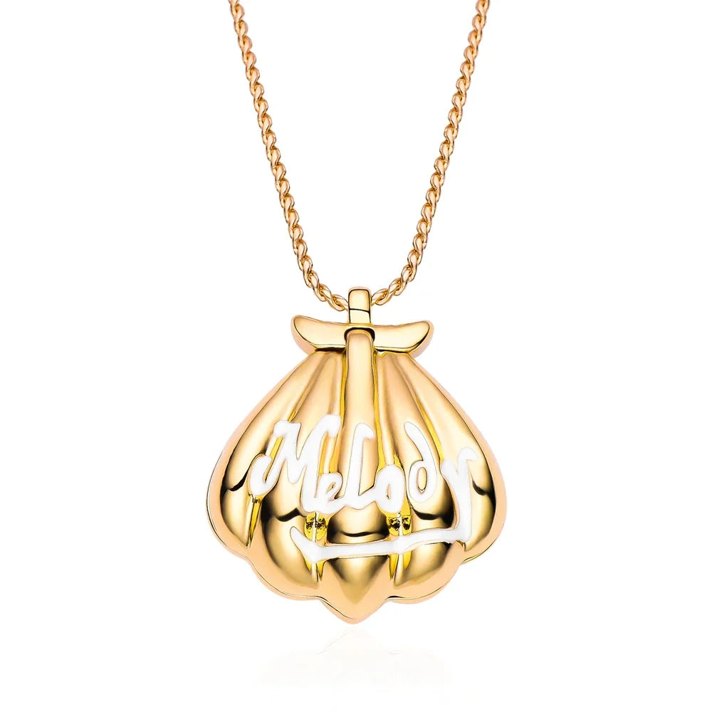 gold shell necklace Melody for Girl Women Daughter