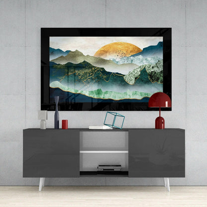 Emerald Valley Glass Wall Art