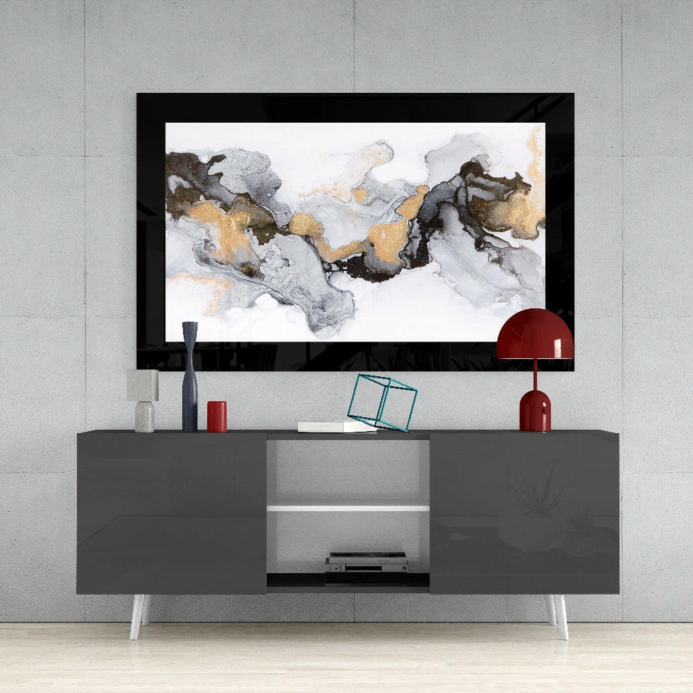 Marble Pattern Glass Wall Art