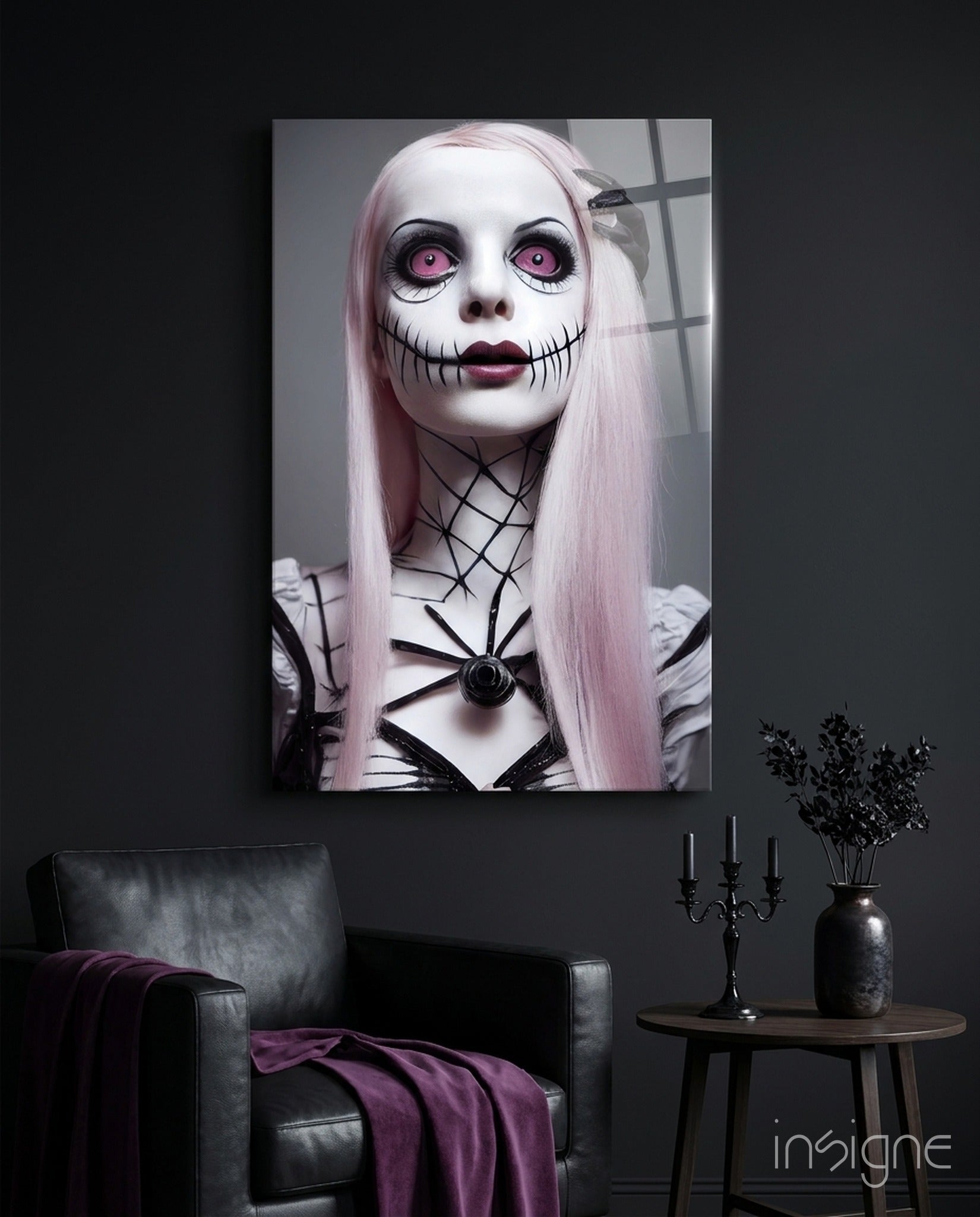 The Puppet Glass Wall Art  || Designer Collection