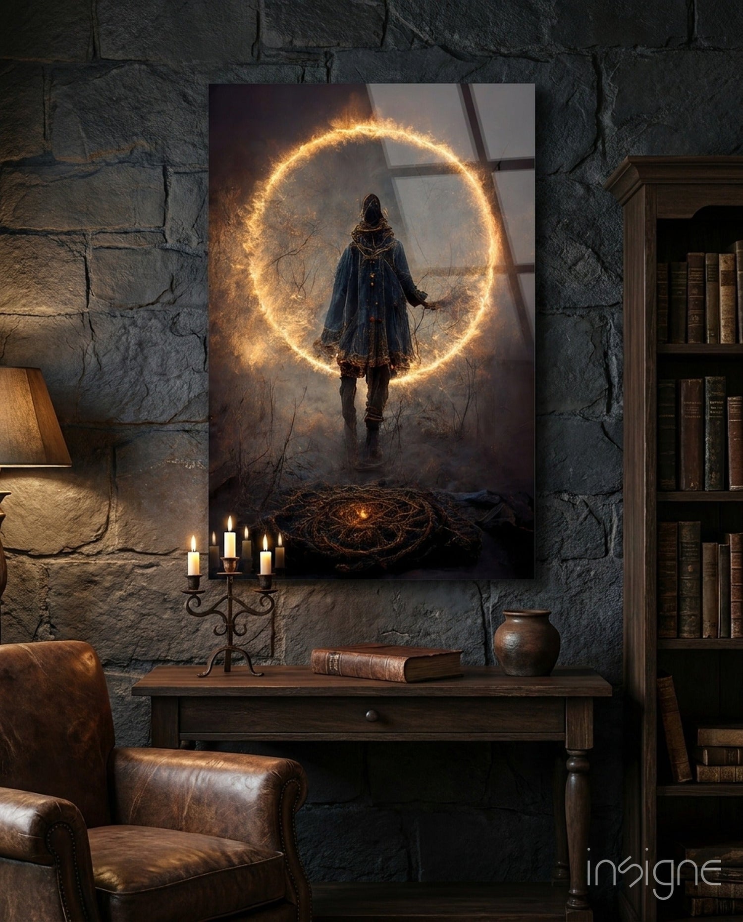 Circle Glass Wall Art || Designer Collection