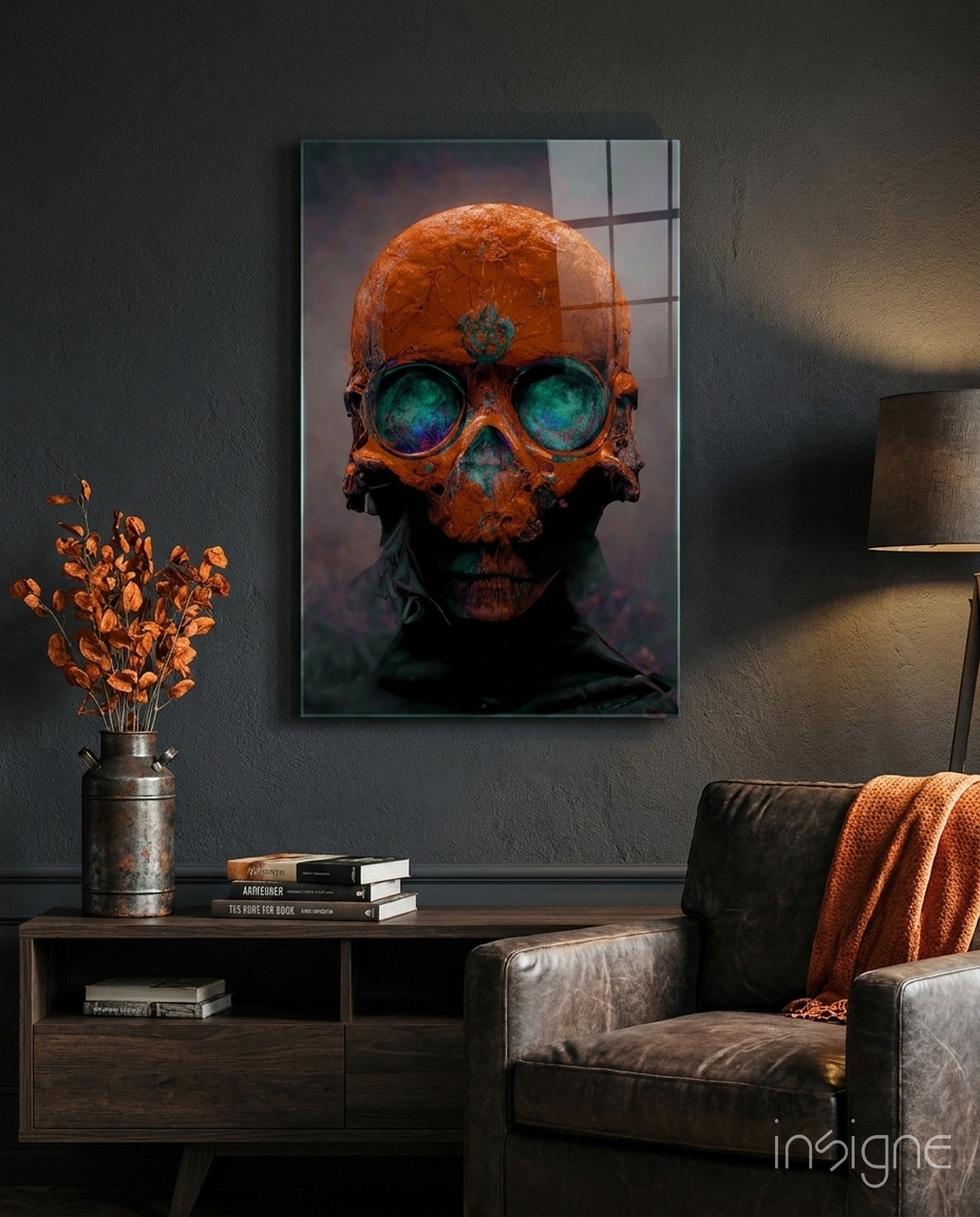 Skull Glass Art  || Designer Collection