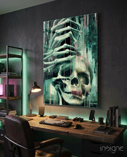 Fall of Skeletons Glass Art  || Designers Collection