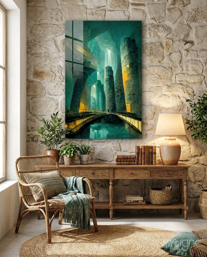 Underground Glass Wall Art  || Designers Collection