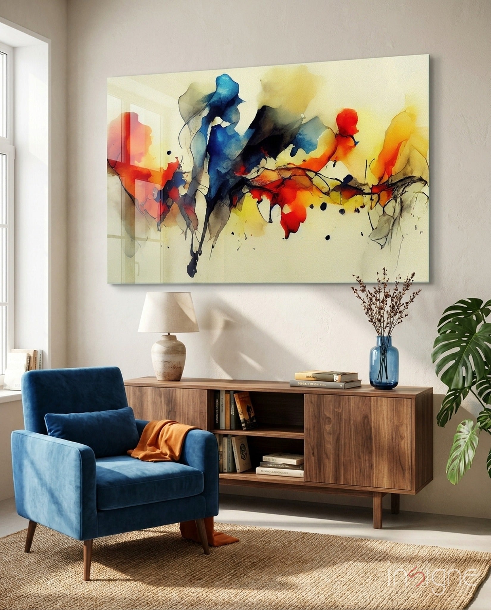 Frequency Glass Wall Art  || Designer Collection