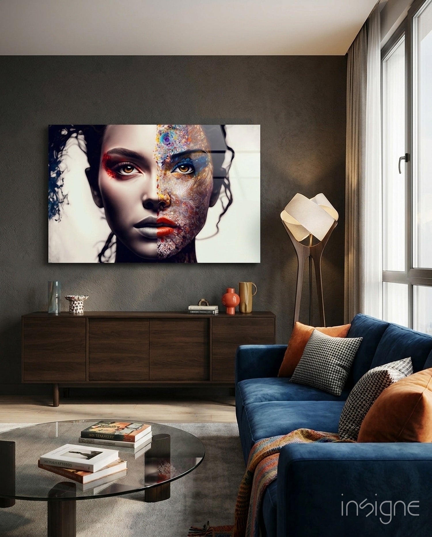 From Cartoon to Reality Glass Wall Art  || Designer Collection