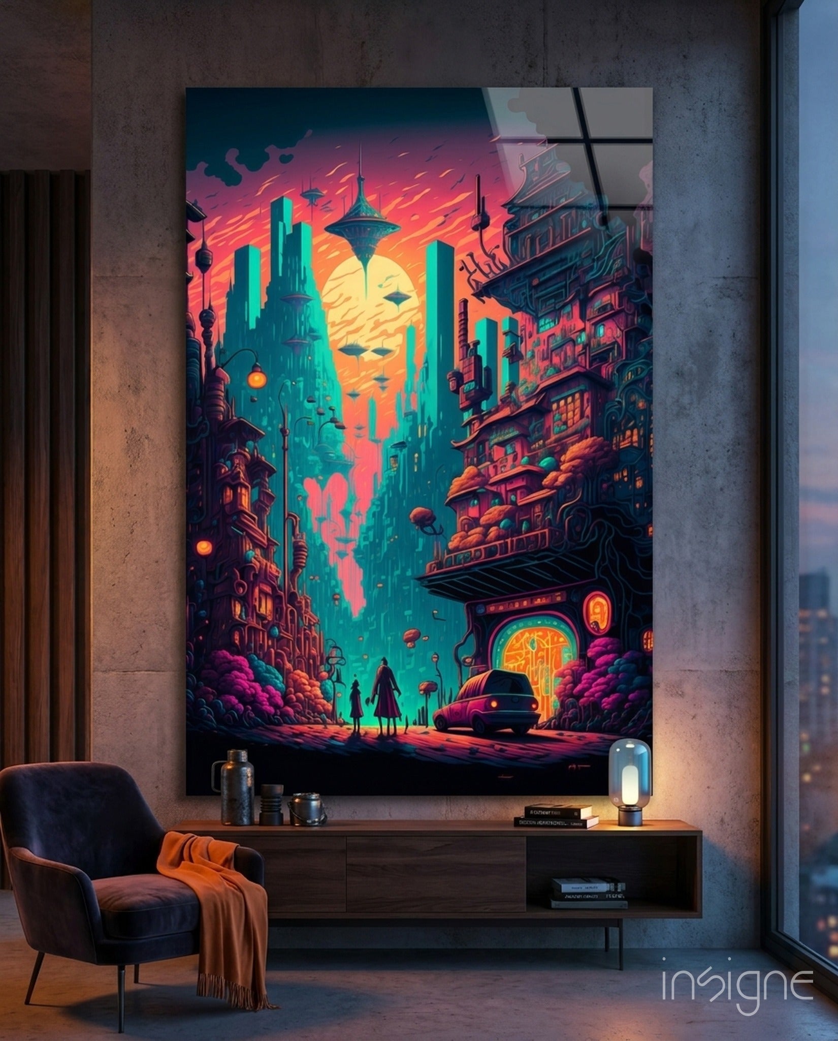 Dream of a New Life Glass Wall Art  || Designers Collection