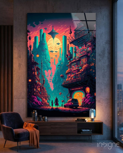 Dream of a New Life Glass Wall Art  || Designers Collection