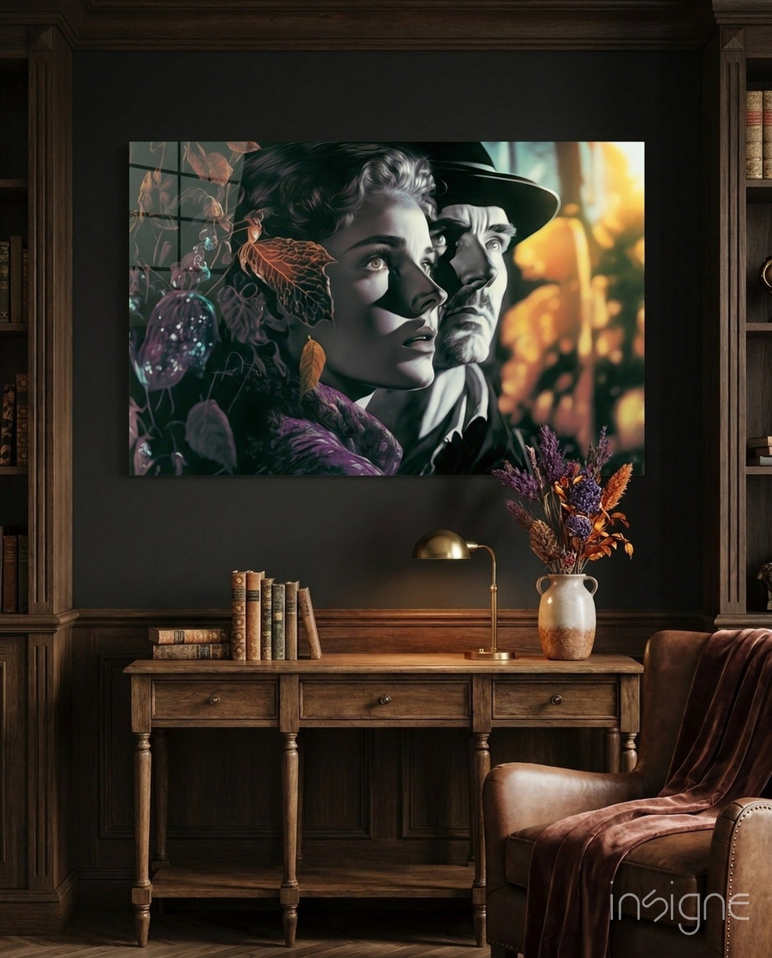 Nostalgic Scenes Glass Wall Art  || Designer Collection