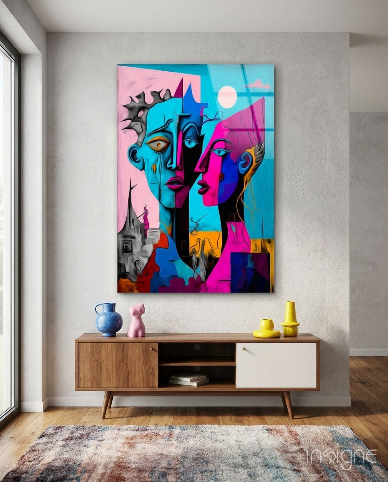Intimacy Glass Wall Art  || Designer Collection