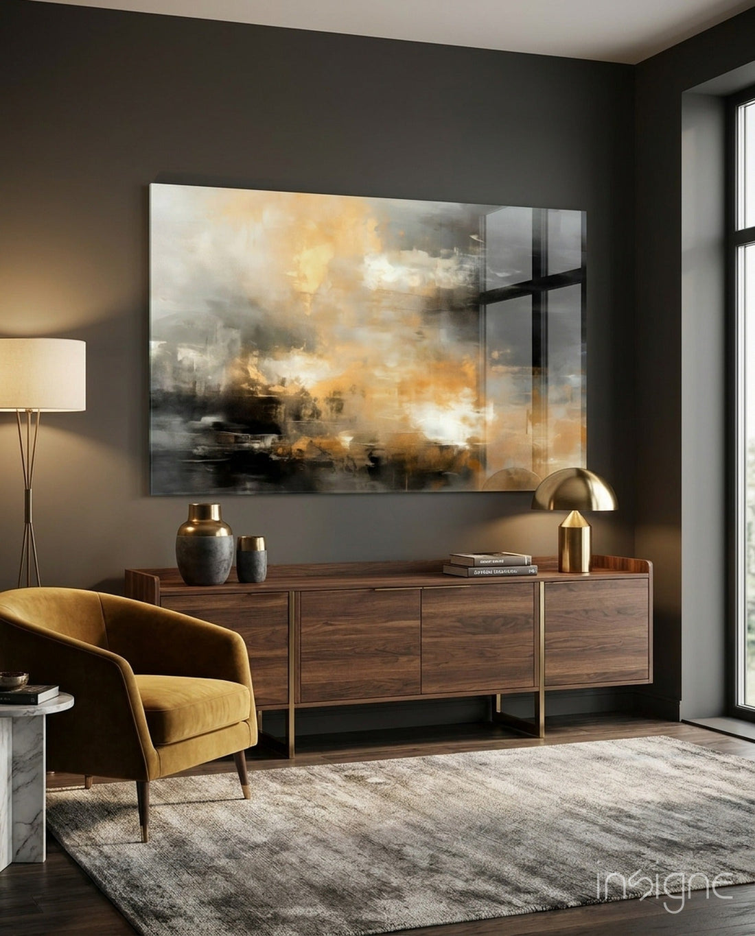 Abstract Glass Wall Art|| Designer&