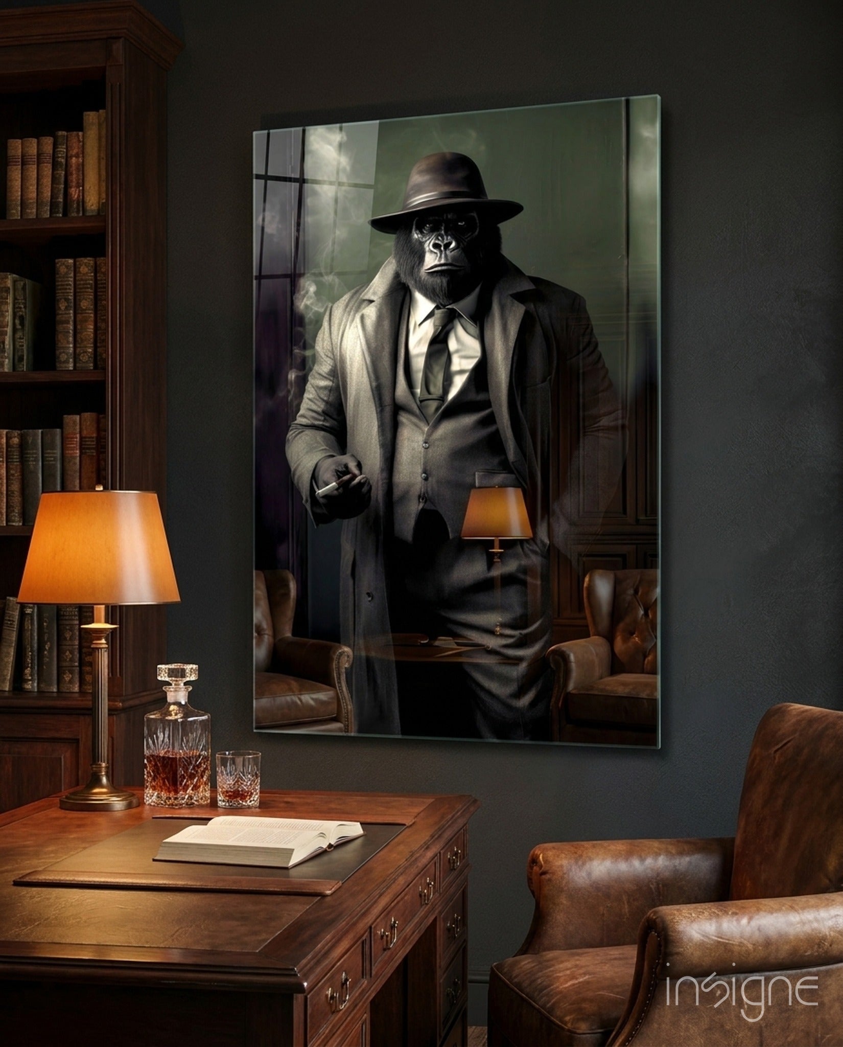 Mr, Inspector Glass Wall Art|| Designer&