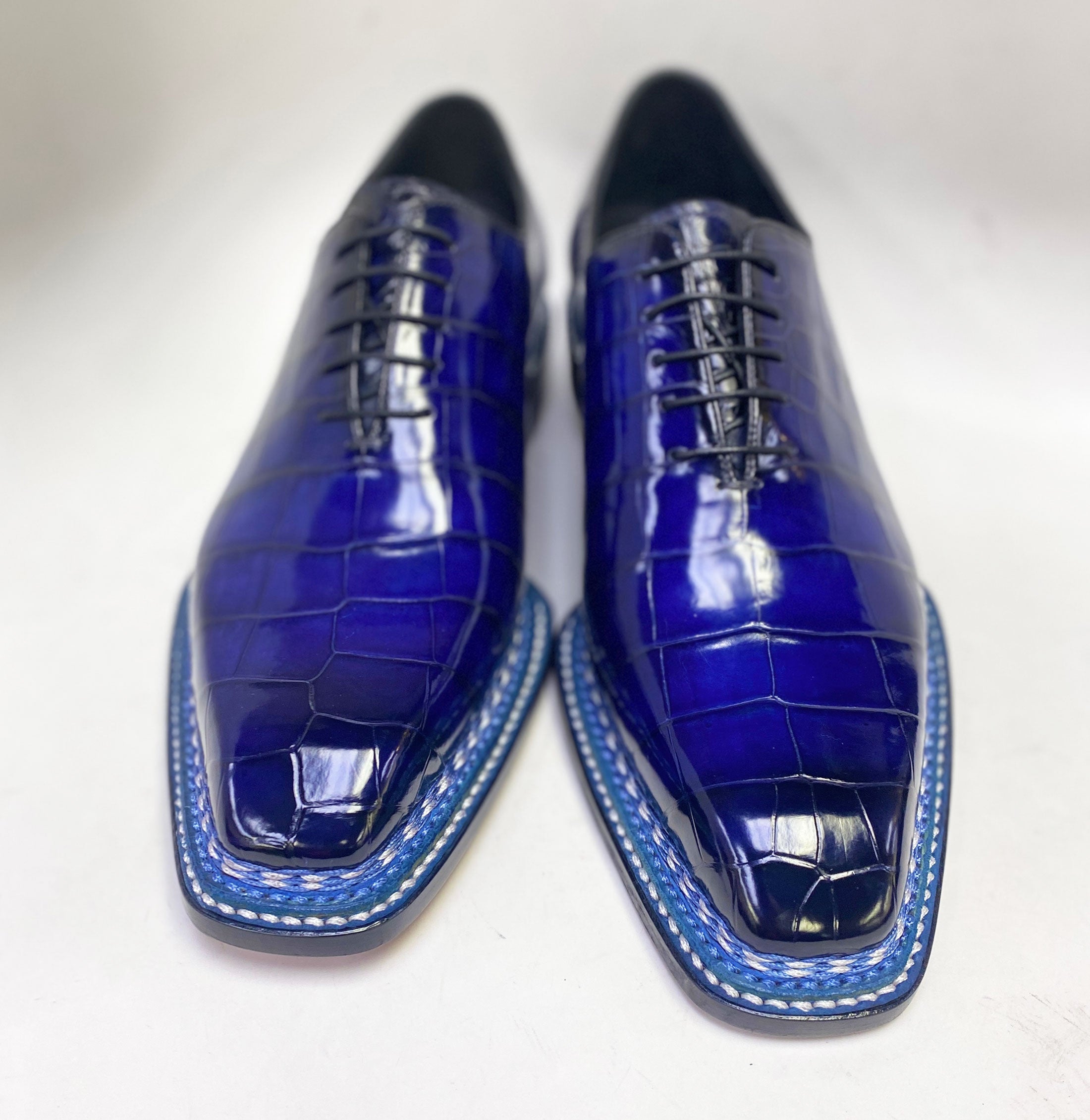 Maurice Ghost Alligator Oxford - Navy