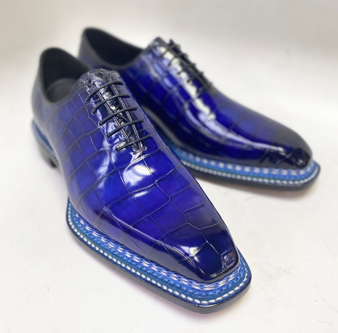 Maurice Ghost Alligator Oxford - Navy