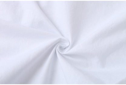 100% Cotton Women White Floral Embroidery Blouse Long Sleeve Turn Down Collar Shirt