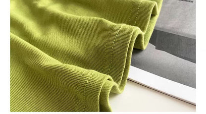 Long Sleeve Tops Women Candy Color Fake Two Piece Skinny T-shirts Female