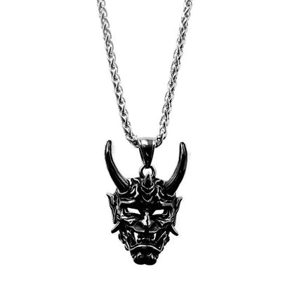 Punk Ghost Skull Mask Pendant Necklace Cool Men&