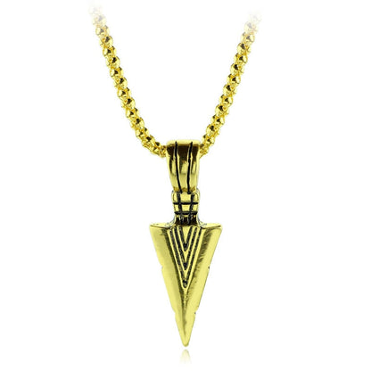 Arrow Head Pendant Long Chain Necklaces mens necklaces Collier Femme ArrowHead