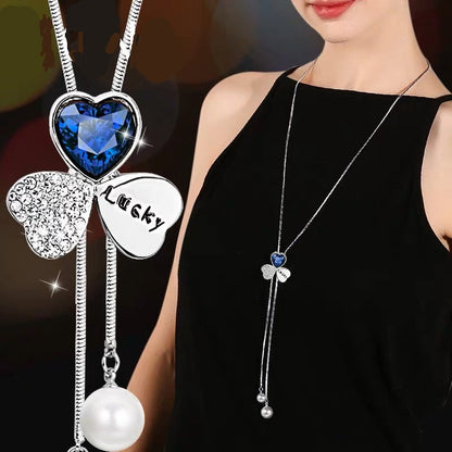 Long Necklaces&amp; Pendants for Women Collier Femme Geometric Fashion Crystal Jewelry