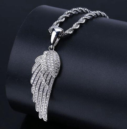 Hip Hop Fierce Shark Inlaid Zircon Pendant Charm Trend Necklace