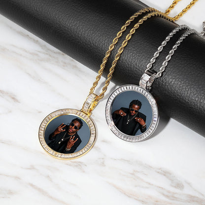 Custom Made Photo Medallions Necklace &amp; Pendant With Hip hop Jewelry