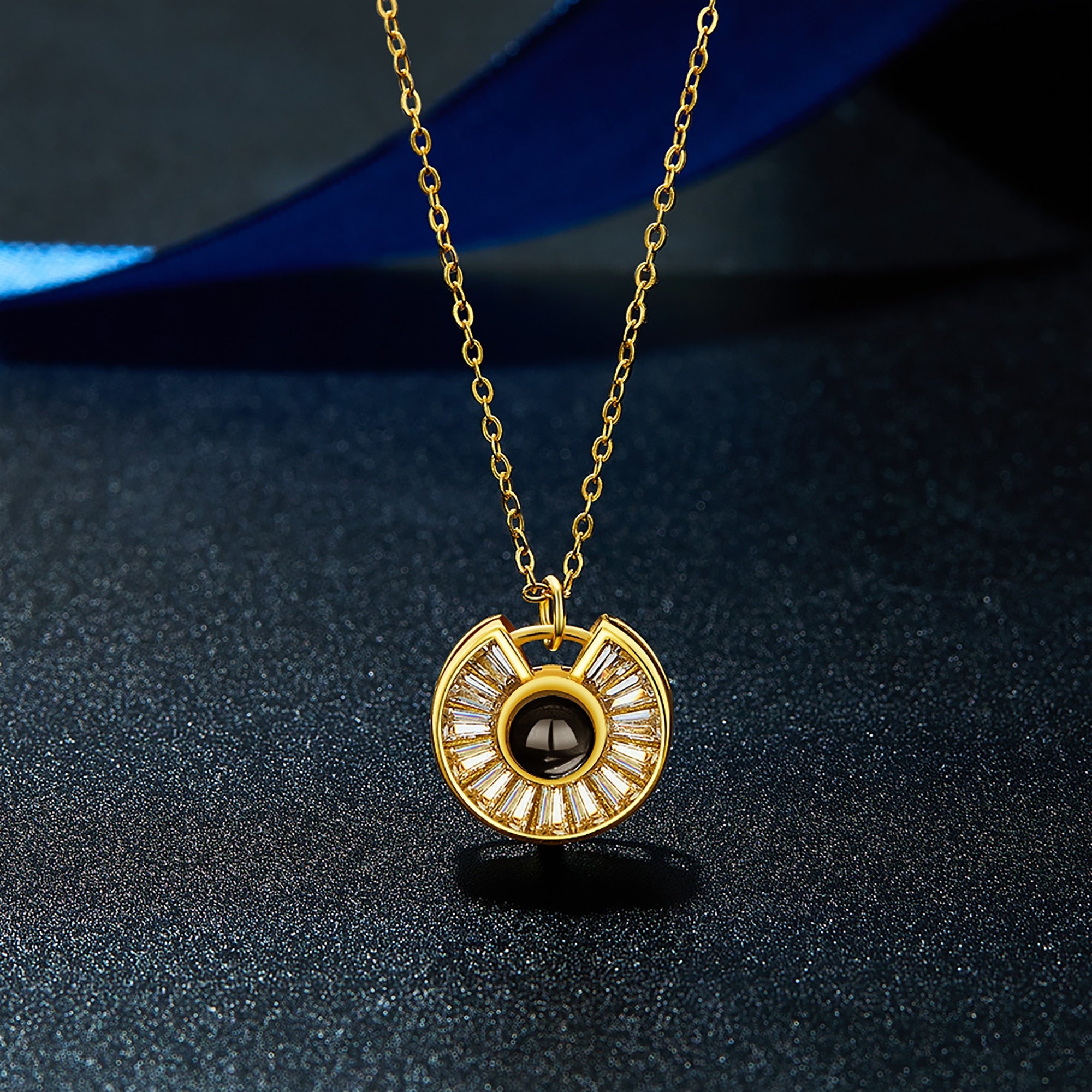 Custom Photo Necklace Flower Necklace Valentine&