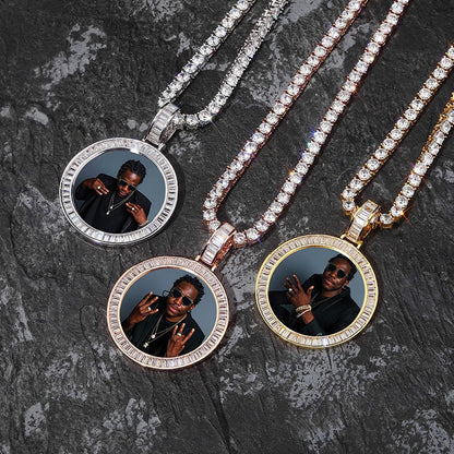 Custom Made Photo Medallions Necklace &amp; Pendant With Hip hop Jewelry